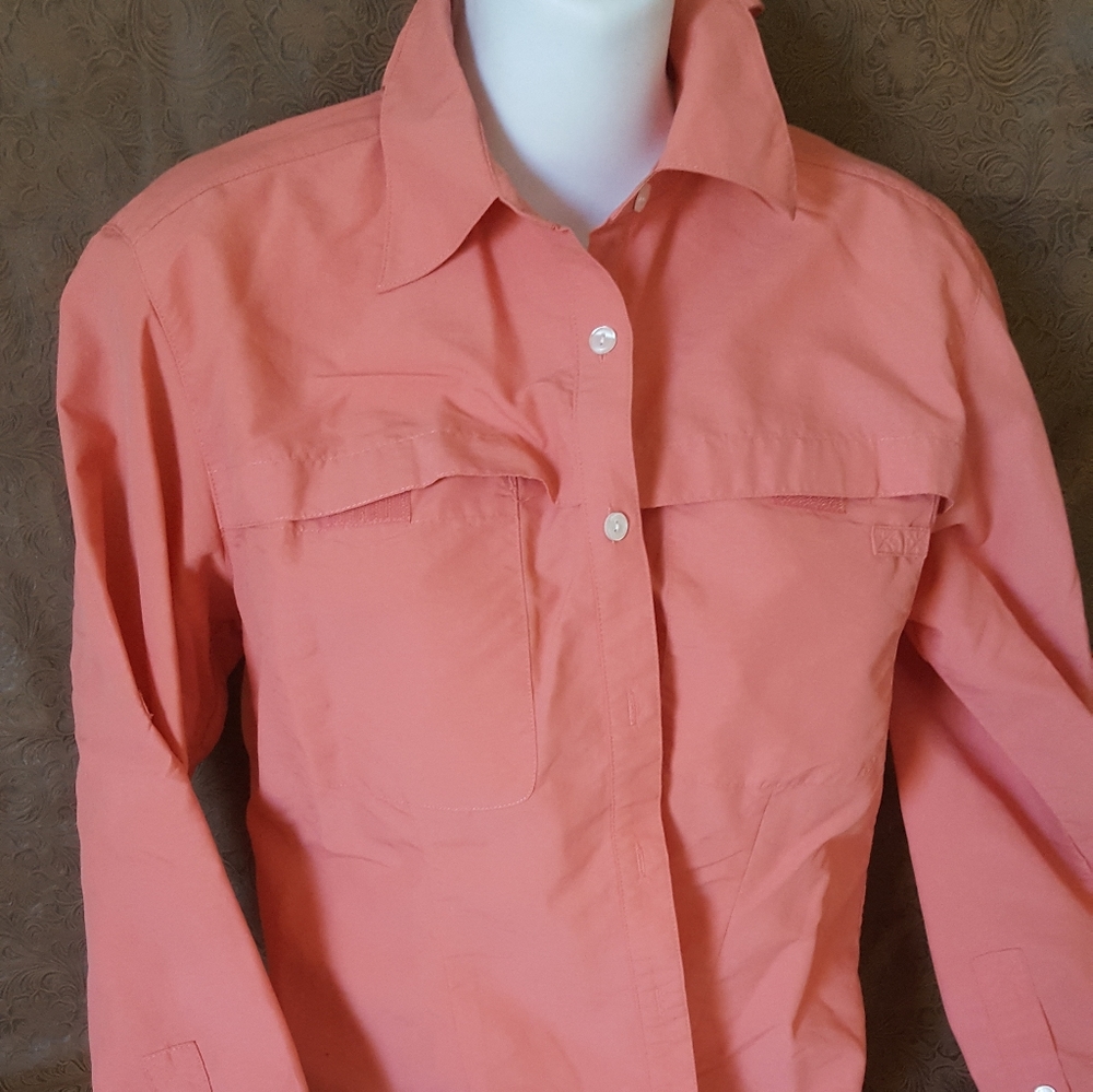 Travel Smith shirt size s peach color